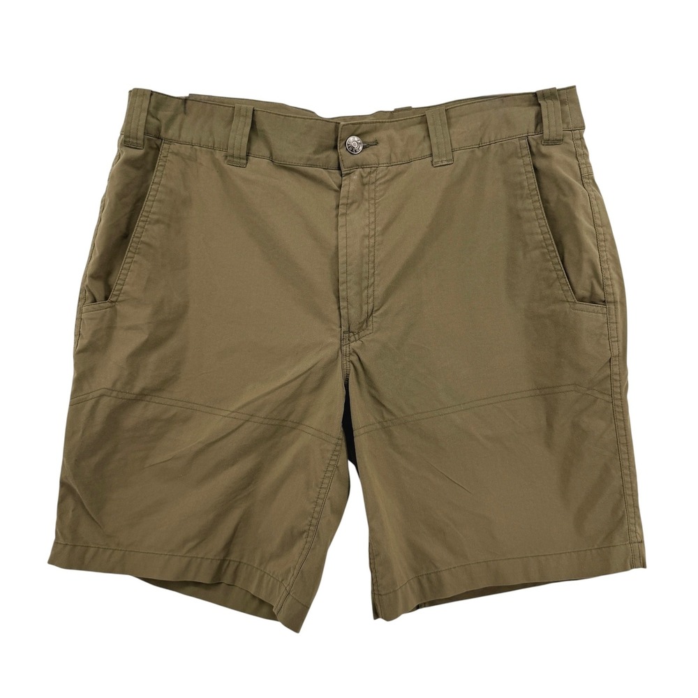 Orvis Shorts Mens 36 Pre-Owned 9" Inseam Green Stretch Utility Hiking Tactical